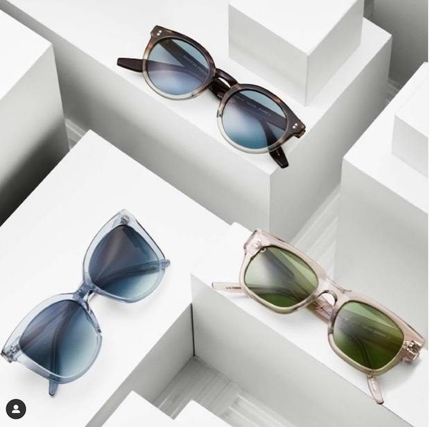 Barton Perreira glasses and sunglasses in the cabinet at Eyeballs Eyewear, Paddington Sydney