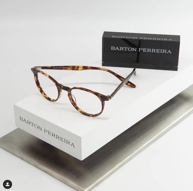 Barton Perreira glasses and sunglasses in the cabinet at Eyeballs Eyewear, Paddington Sydney