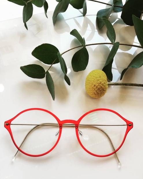 Lindberg glasses and sunglasses in the cabinet at Eyeballs Eyewear, Paddington Sydney