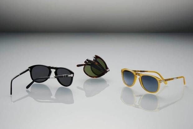 Persol glasses and sunglasses in the cabinet at Eyeballs Eyewear, Paddington Sydney