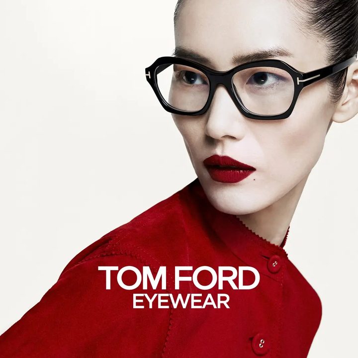 Tom Ford glasses, available at Eyeballs Eyewear, Paddington Sydney